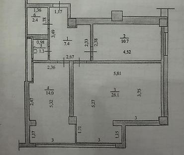 Продажа квартир: 2 комнаты, 62 м², 12 мкр 7 этаж, Дизайнерский ремонт — 10