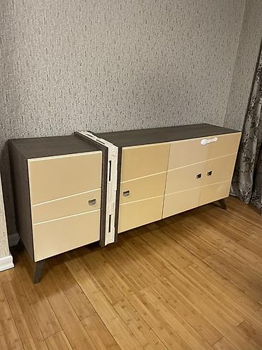 Masa və oturacaq dəstləri: Qonaq otağı üçün, İşlənmiş, Açılan, 6 stul — 4