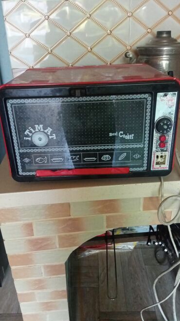 Duxovkalar: Duxovka Itimat, Elektrik, rəng - Qırmızı, Quraşdırılan, İşlənmiş