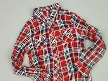 koszula z piórami zara: Shirt 3-4 years, condition - Very good, pattern - Cell, color - Red
