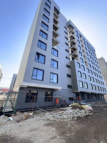 квартира нижная ала арча: 1 комната, 42 м², Элитка, 10 этаж, ПСО (под самоотделку)