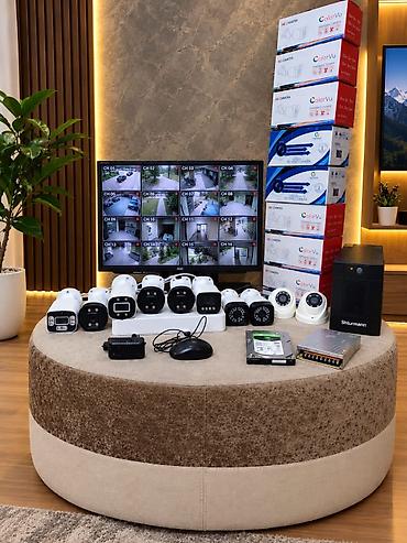 Monitor DVR 16 çixislidir Telefondan izləmə. 10 ədəd Kamera. 8 çöl
