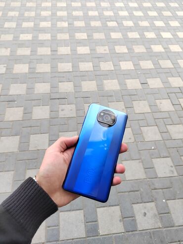 чехлы на телефон флай: Poco X3 NFC, 128 ГБ, цвет - Синий, Кнопочный, Face ID