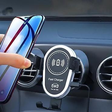 Auto punjači za telefone: Držač i bežični punjač tel za auto sa automatskim stezanjem. Opis — 9