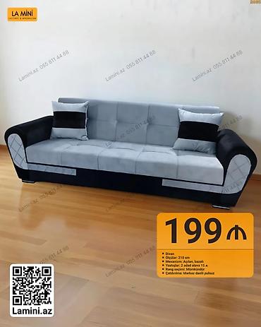 Məhsul: Divan - Ölçü: 210 sm - Mexanizm: Açılan, bazalı (yataq lalafo.az -da Məhsul: Divan - Ölçü: 210 sm - Mexanizm: Açılan, bazalı (yataq
