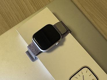 samsung 25s: Apple Watch 7 серия,45мм АКБ 88%,память 32гб В комплекте коробка — 1