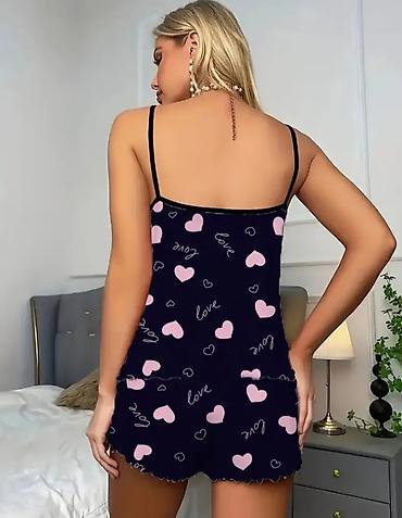 chicme plus size: Ženski pidžama set, vel. L – top na bretele i šorts - Dvodelni set — 5