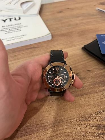 Aksesuarlar: Original Tonino Lamborghini saat. (Satmadan öncə saatsazda — 2