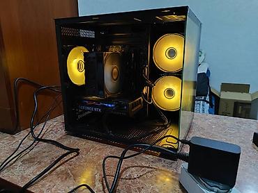 cpu cooler: Игровой/рабочий ПК в стеклянном корпусе с ARGB‑подсветкой — 1