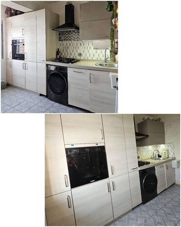 Ev üçün dekor: Metbex mebeli 350 azn. Ölçü 333sm. Ustünde moyka, aspirator verilir