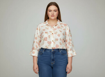 zwiewne sukienki na wesele plus size: Koszula damska, rozmiar 4XL