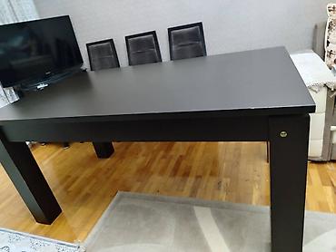 Mebel: İşlənmiş, Dördbucaq masa, 6 stul — 6