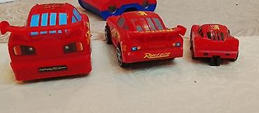 qirmizi masin: “Cars” cizgi filmindən Lightning McQueen (95) obrazlı 3 ədəd oyuncaq — 4