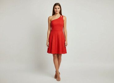 czerwona obcisła sukienka h m: Sukienka damska, rozmiar S