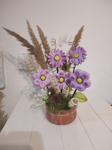 Ostali kućni dekor: Ručne dekorativne aranžmane u saksiji - Unikatne kompozicije od — 4
