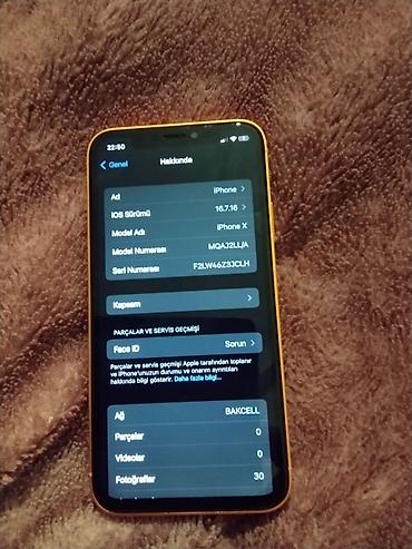 iphone x arxa şüşə qiyməti: IPhone X, Qızılı, Face ID — 1