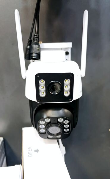 Videomüşahidə: Simsiz Wifi ptz 2 kamera 360° 8mp/4K Çöl səraiti ücün matorlu 2