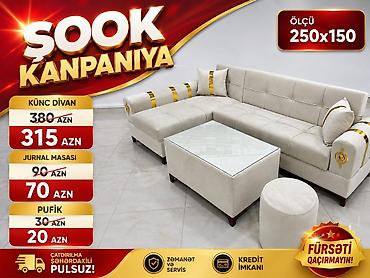parça dolab: Məhsul: Künc divan dəsti Ölçü: 250 x 150 Tərkibi və qiymətlər — 1