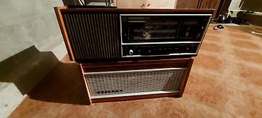 ikinci el mikrofon: Məhsul: Retro ev audio sistemi – radiola + maqnitofon + akustik blok — 3