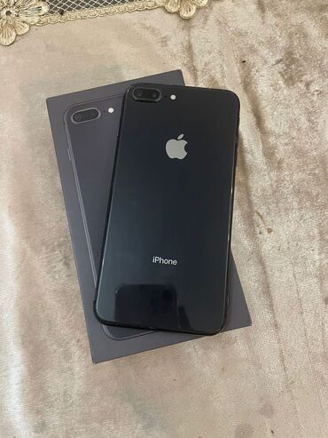 Apple iPhone: IPhone 8 Plus, Б/у, 64 ГБ, Черный