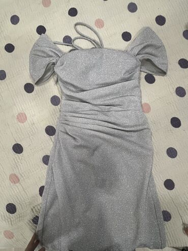 вечернее платье в горошек: Вечернее платье, Длинная модель, Без рукавов, S (EU 36)