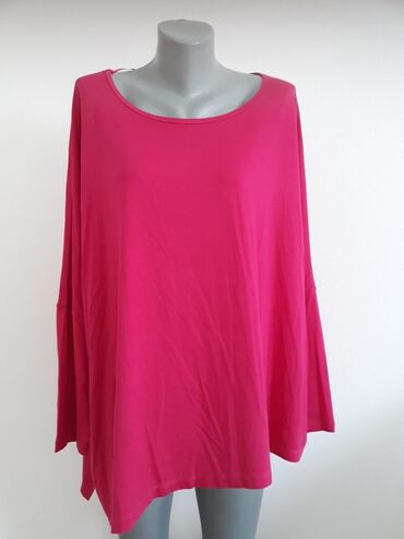 katrin bluze: 7XL (EU 54), Viscose, Single-colored, color - Pink