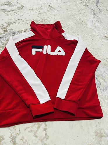 Толстовка FILA с логотипом - Модель: спортивная кофта/свитшот с
