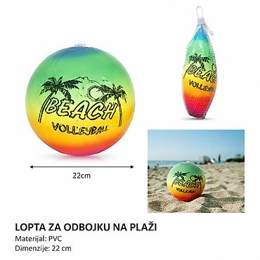 KMT odbojka 2904073 Šarena lopta za odbojku na plaži, idealna za