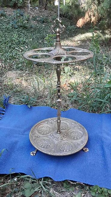 Stilski čiviluci: Stari masivan stilski drzac za kisobrane od mesinga sa prelepim — 8