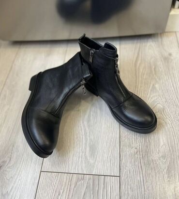 Ботинки и ботильоны: Кожанные ботинки — 2