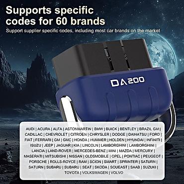 Alati za automobile: Novo - DA200 AI Bluetooth OBD2 za IOS & Android Podržava svih 9 — 5