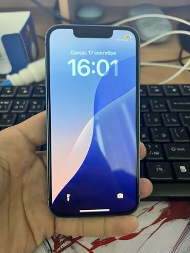 айфон 12 мини бу цена в бишкеке: IPhone 13 mini, Голубой, 87 %