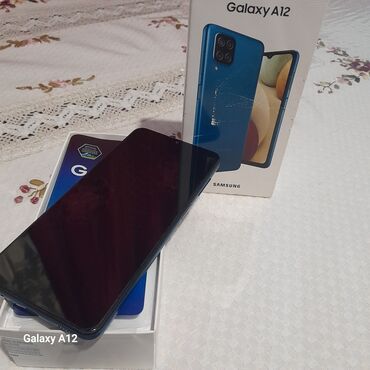 Samsung: Samsung Galaxy A12, 32 GB, rəng - Göy, İki sim kartlı