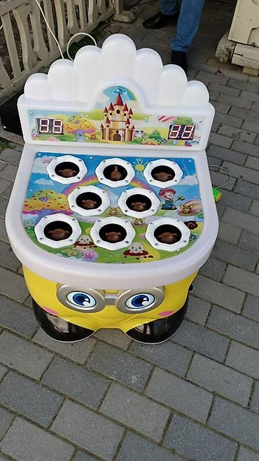 siniy traktor oyuncaq: Uşaq əyləncə aparatı – “Whack-a-Mole” tipli oyun masası - 9 ədəd — 1