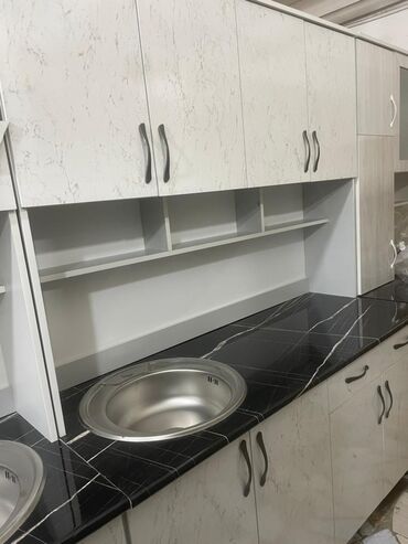 Кухонные гарнитуры: Кухонный гарнитур, Новый, цвет - Белый, ДСП, Бесплатная доставка — 21