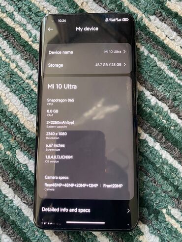 рэдми нот 12: Xiaomi, Mi 10 Ultra, Б/у, 128 ГБ, цвет - Черный, 2 SIM