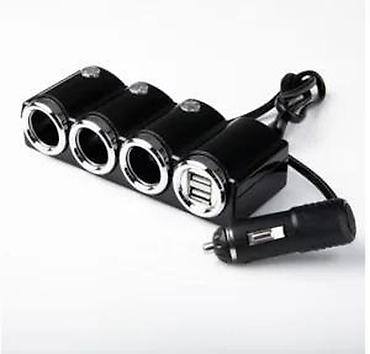 Ostala auto elektronika: Auto punjač sa 3 priključka+2 USB NO-1503. OPIS PROIZVODA: Auto punjač — 8