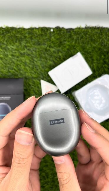 Qulaqcıqlar: Yeni Simsiz (Bluetooth) Qulaqcıqlar, Lenovo, rəng - Boz — 9