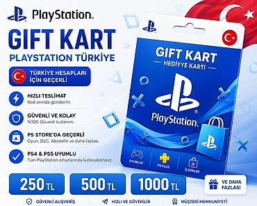 psp 2000: Türkiyə regionu PSN hesabları üçün (balans artımı) hədiyyə kartları — 1