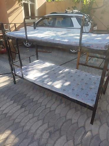 matras demiri: İki mərtəbəli çarpayı – dəmir karkaslı - Material: möhkəm metal — 3