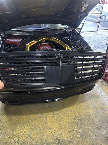 mercedes w203 radiator: Məhsul: çeşka ön radiator barmaqlığı (qara) - Material: Yüksək — 4