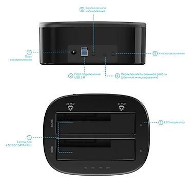 micro sd v30: Док-станция ORICO 6228US3-C для SATA жестких дисков/SSD 2.5/3.5 с — 6