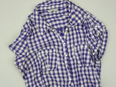 bluzki w kwiaty z bufiastymi rękawami: Shirt, Tu, 3XL (EU 46), condition - Very good