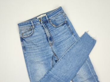 stradivarius spodnie z wysokim stanem czarne: Stradivarius, Jeans for women, size S