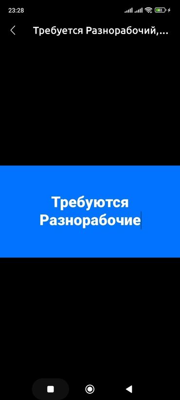 работника: Требуется Разнорабочий, Оплата Ежедневно, Без опыта