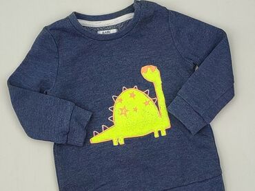 kombinezon dinozaur: Sweatshirt, H&M, 9-12 months, condition - Very good