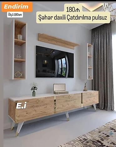 yeni qorka: TV stend Yep yeni 180 azn rəng seçimi var çatdırılma var endirimli — 2