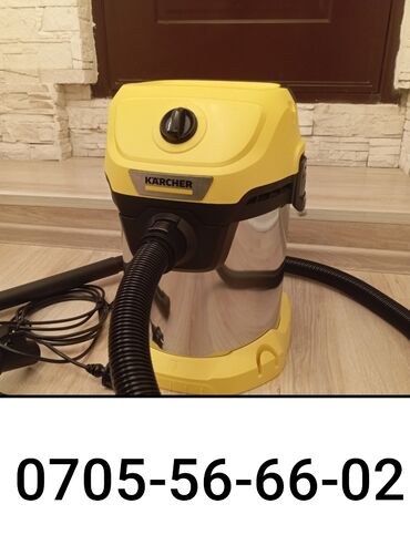 мойка karcher профессиональная: Пылесос, Karcher, Строительный, Смешанная, Сухая, Влажная, Контейнер, Мешок, Циклонный фильтр