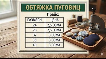 кнопка 124: Обтяжка пуговиц тканью на заказ. - Подбираем обтяжку под вашу ткань — 1