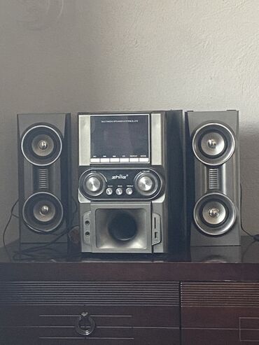 акустические системы klipsch с сабвуфером: Музыкальный центр Zhiq с двумя сателлитами и сабвуфером - Комплект